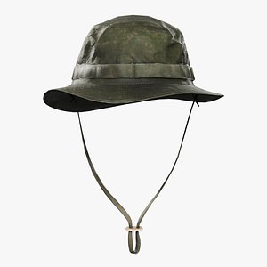 Jungle Patrol Hat - Game Ready Model 3D model