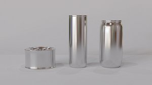 TinSoda Cans Blender 3D model