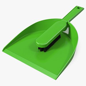 3D Dustpan and Brush Set Fur