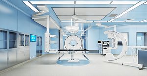 Medical Operating Room Modern Medical Hospital Room Surgical Operation Room 3D model