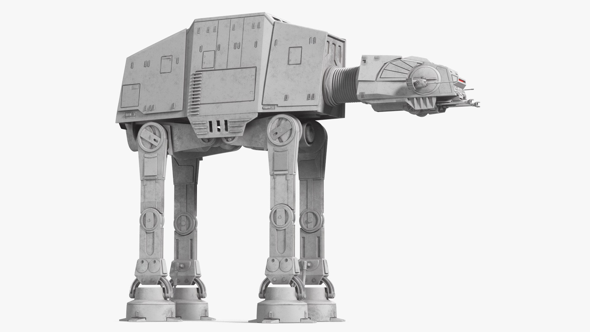 Star Wars AT-AT Rigged for Cinema 4D 3D model preview