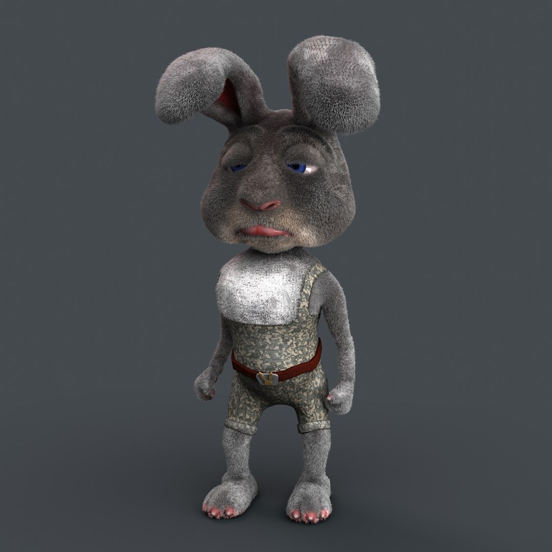 Cartoon Rabbit 3D Model - TurboSquid 1406597
