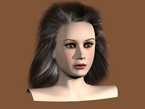 3d woman head