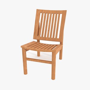 Wooden Chair 3D model