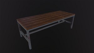 Wooden Table 3D
