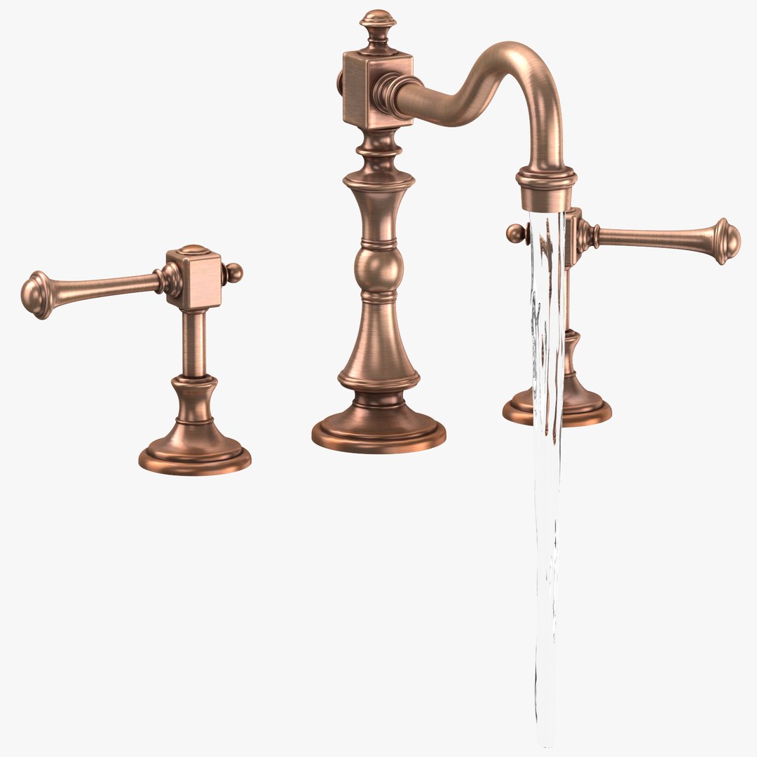 3D sink fixtures TurboSquid 1328852