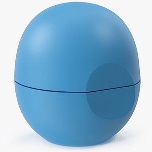3D model Natural Lip Balm Blue Closed