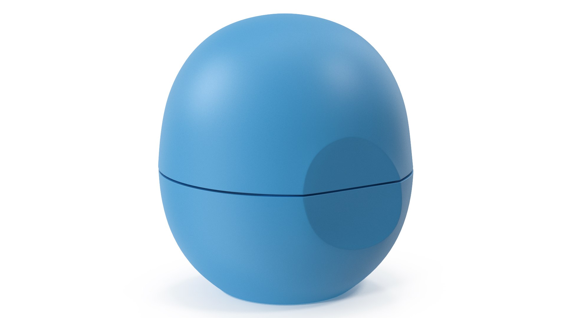 Natural Lip Balm Blue Closed 3D model preview