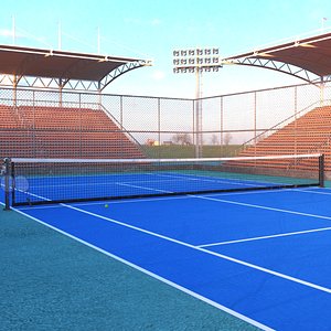 3D real tennis model