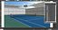 3D real tennis model