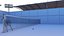 3D real tennis model