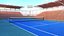 3D real tennis model