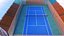 3D real tennis model