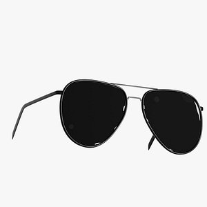Stylized Aviator Sunglasses Clean Sub-D Ready Topology