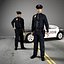 policeman set figures 3D