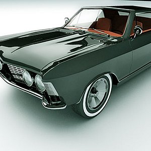 1963 buick riviera 3d model