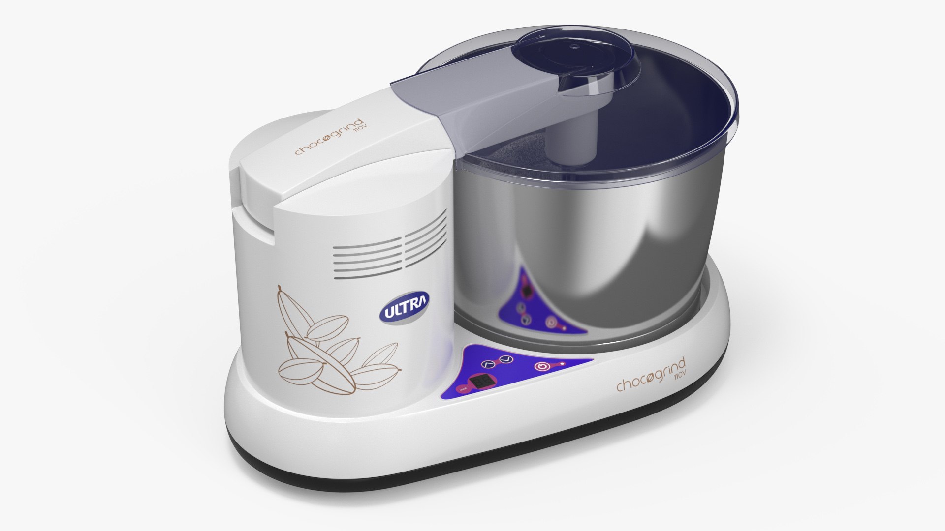 Chocolate Melangeur Elgi Ultra Chocogrind 110V Blue 3D model preview