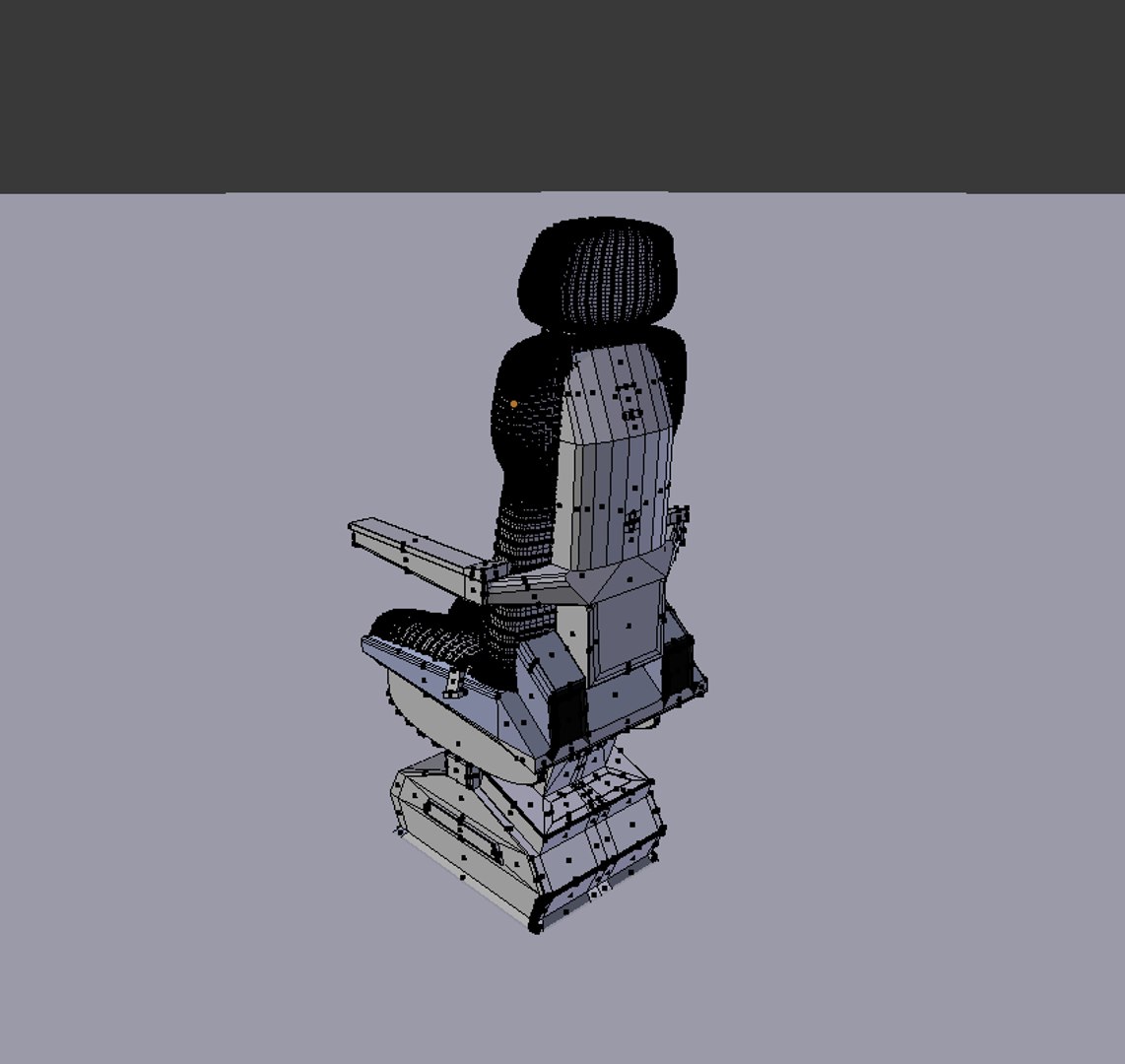 Aircraft Pilot Seat 3D Model - TurboSquid 1361806