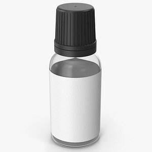 3D Medicine Glass Bottle model