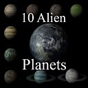 10 alien planets 3d max