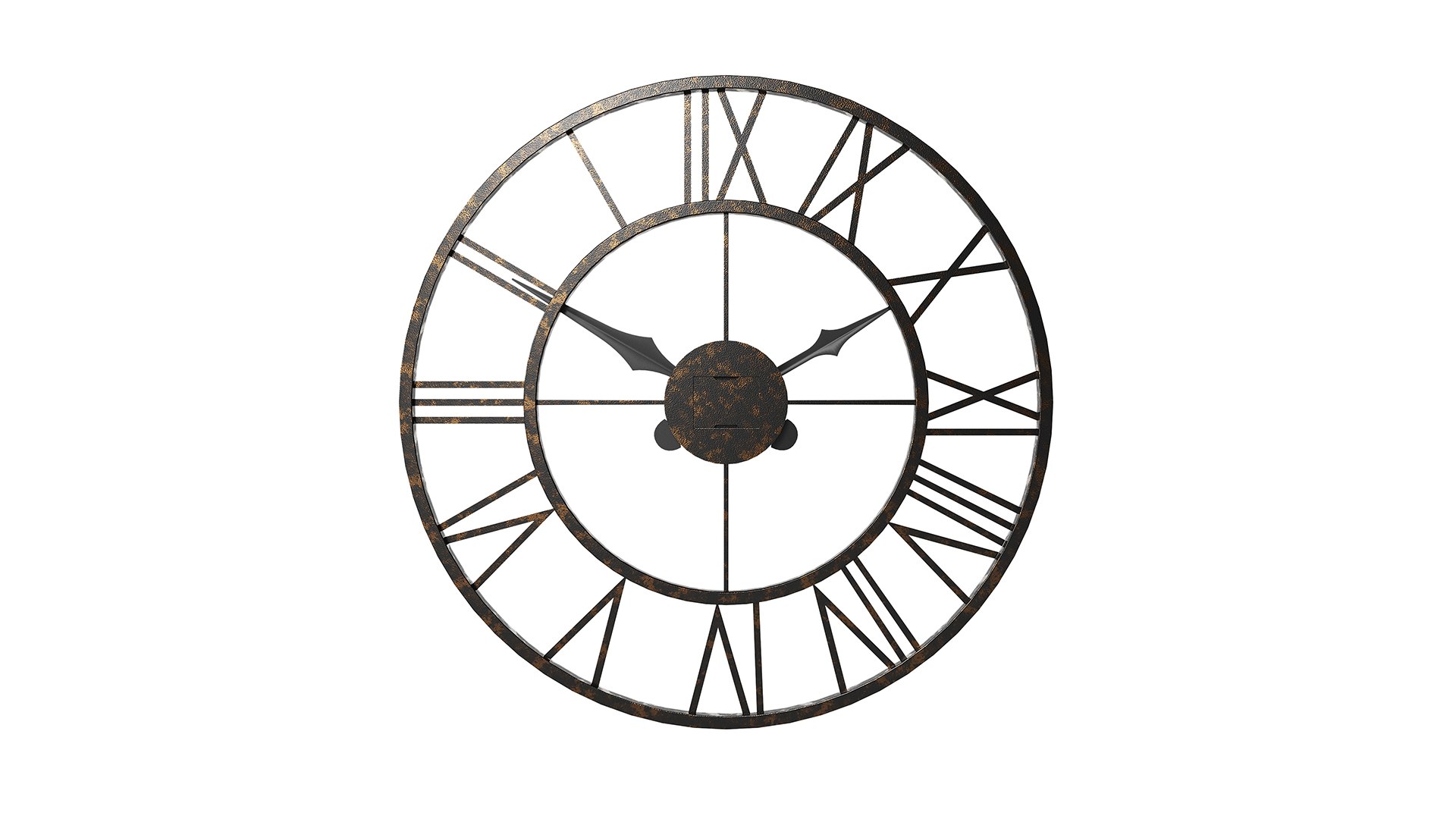 Distressed Indoor Outdoor Clock Large 3D model TurboSquid 1967009