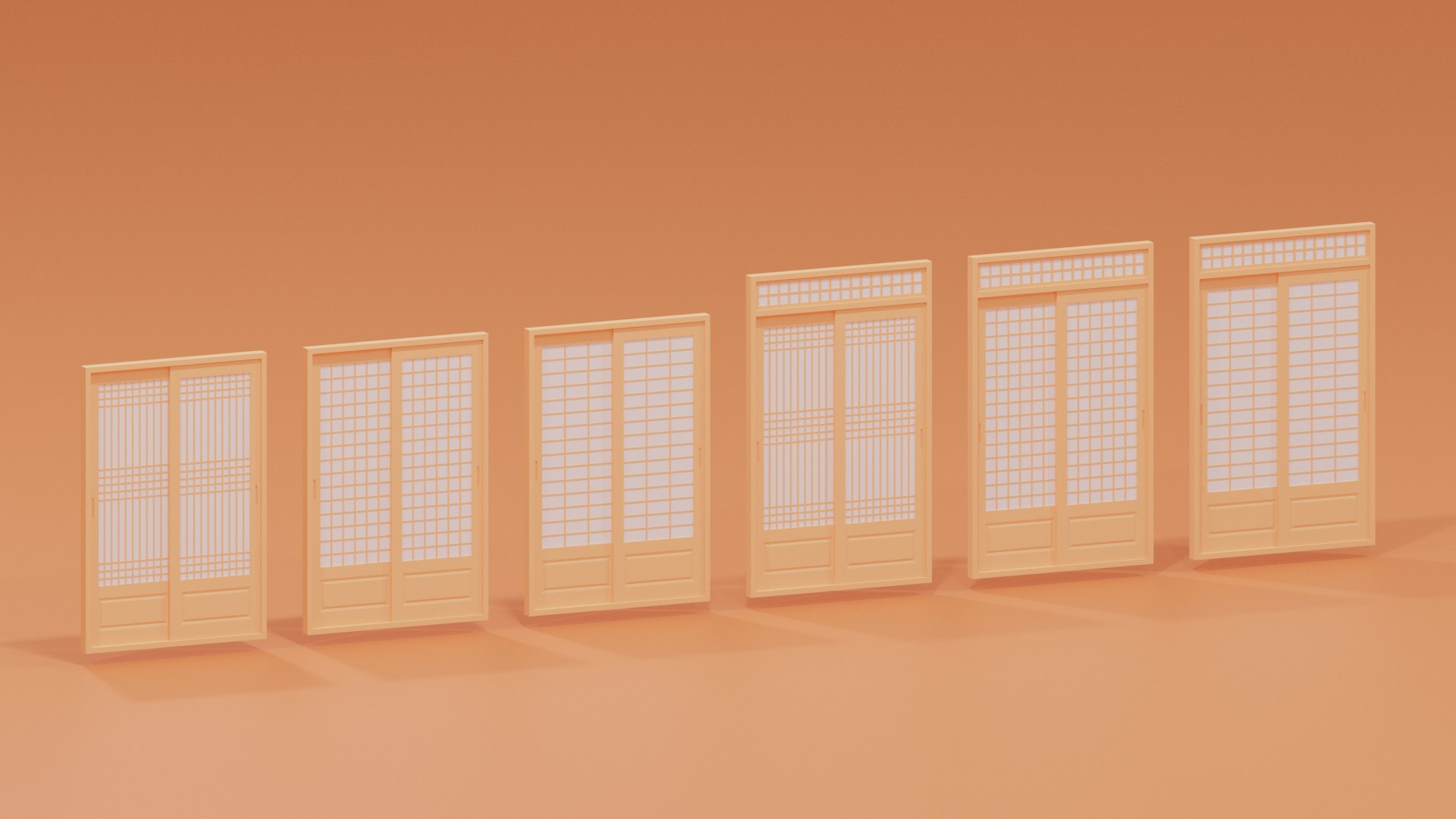 Korean Interior Door Collection 3D model - TurboSquid 1785534