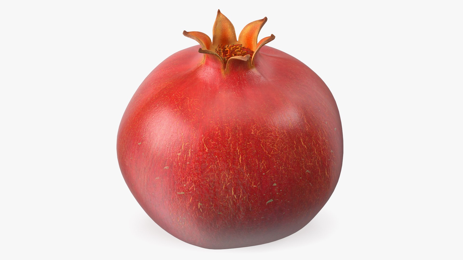 Fresh Pomegranate Fruit 3D model preview