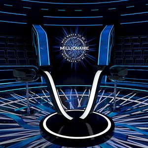 Who Wants To Be A Millionaire TV Studio Set UK 2 3D model