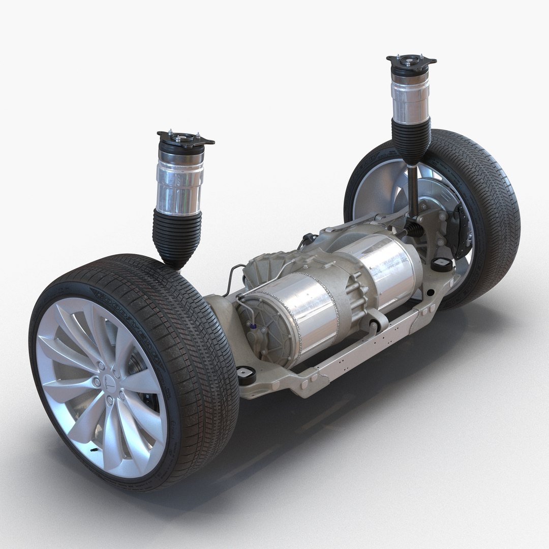 3d tesla s frame chassis model