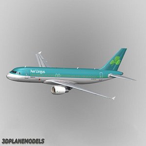 3d airbus a320 aer lingus