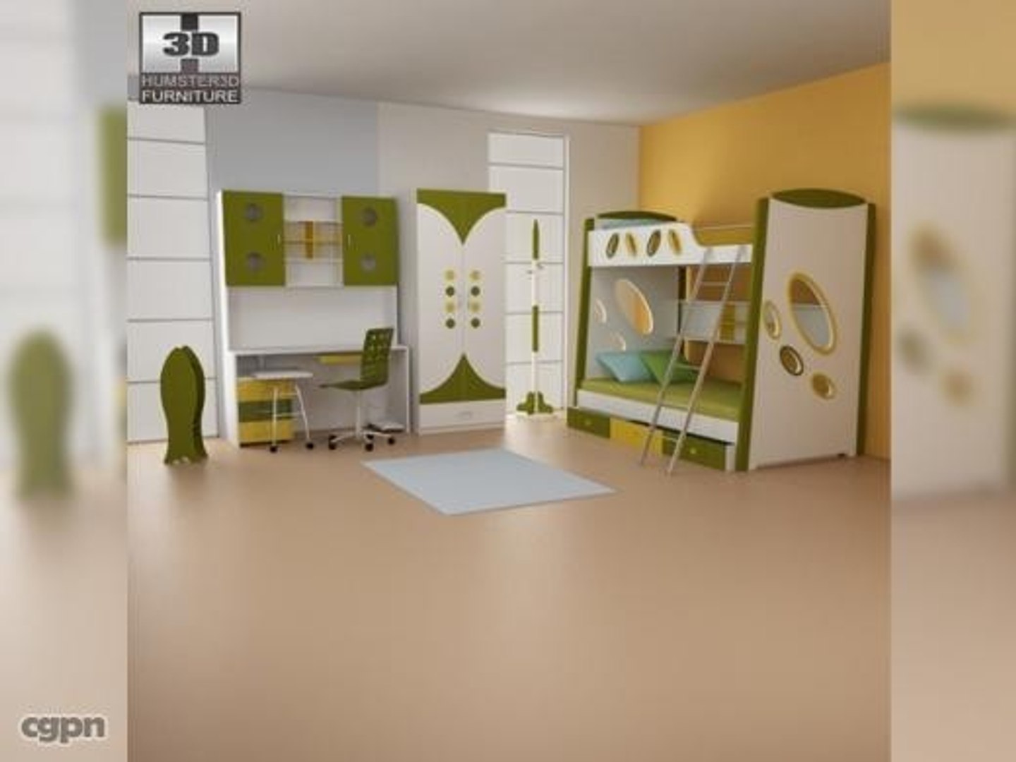 nursery room 07 set 3d model