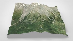 Mountan landscape McClure Rock Washington state USA model