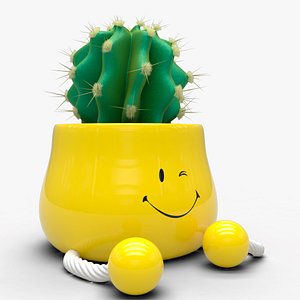 pot cactus 3d max