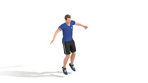 Jumping Jack Exercise Man Animation