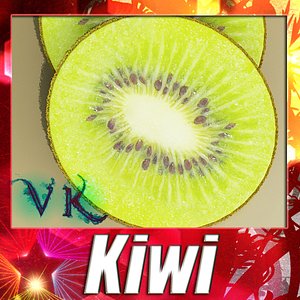 3d model photorealistic kiwi resolution