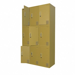 locker office04 pbr 3D model