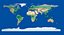 World Topographic Map v2 3D model