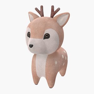 3D Plush Deer Toy model