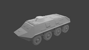 3D btr-60 soviet apcs model