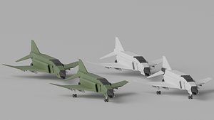 Cartoon McDonnell Douglas F-4 Phantom II