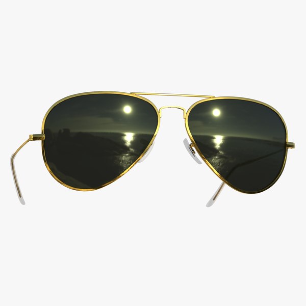 sunglasses aviator classic style 3D model