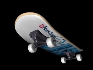 3d model element skateboard