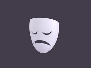 Sad Mask 3D model
