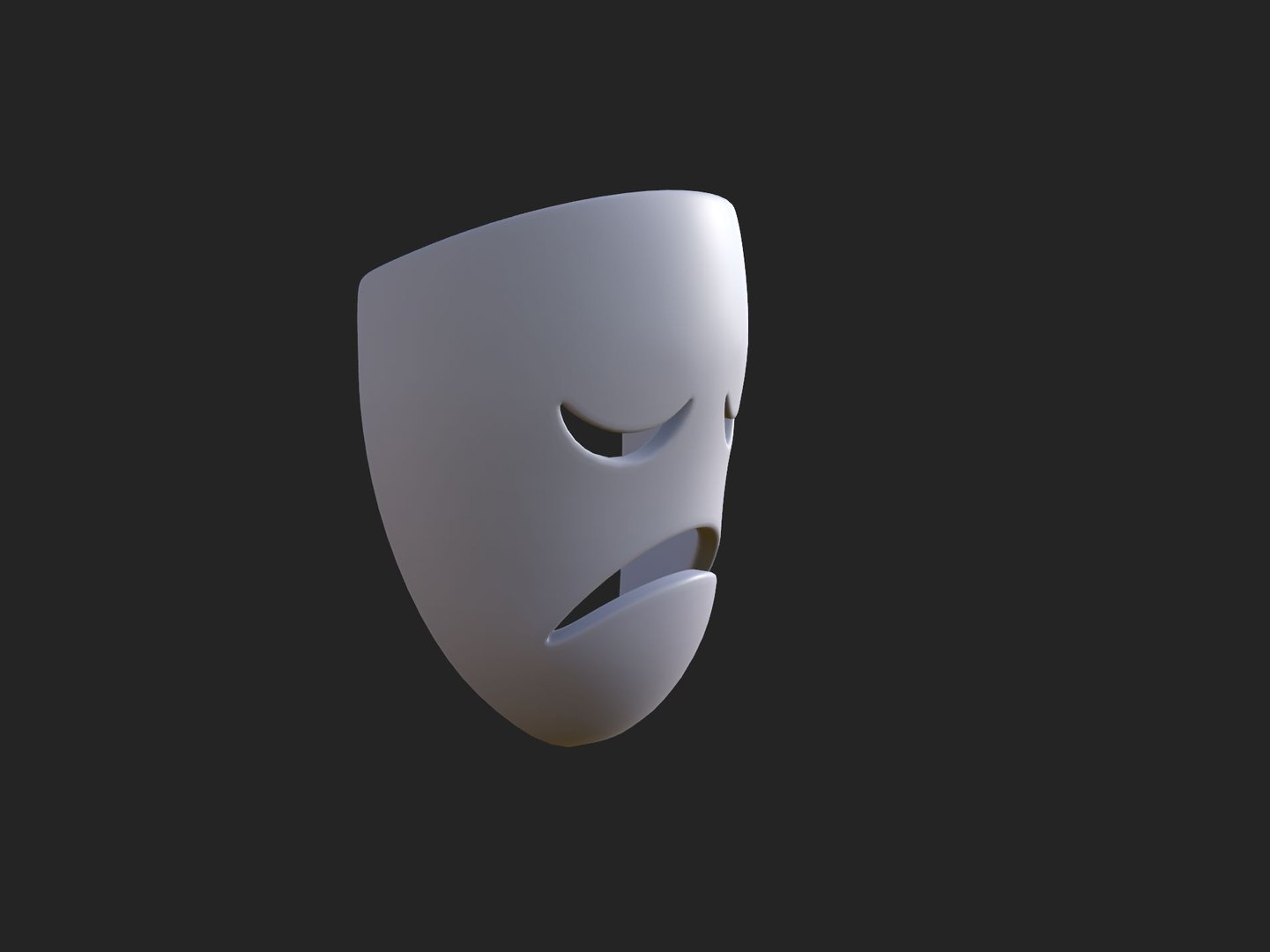Sad Mask 3D Model - TurboSquid 2329748