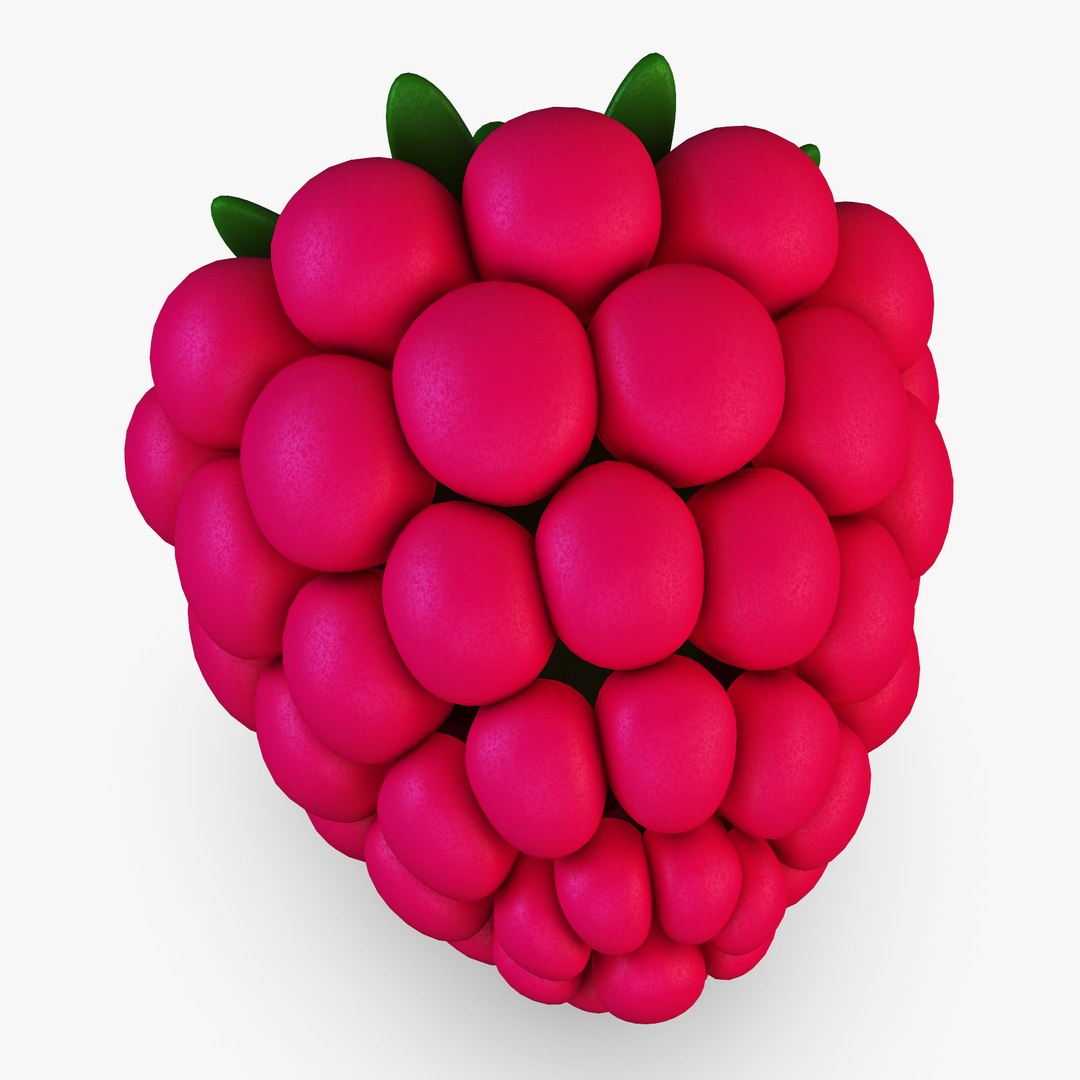 3D Cartoon Raspberry V 2 - TurboSquid 1617437