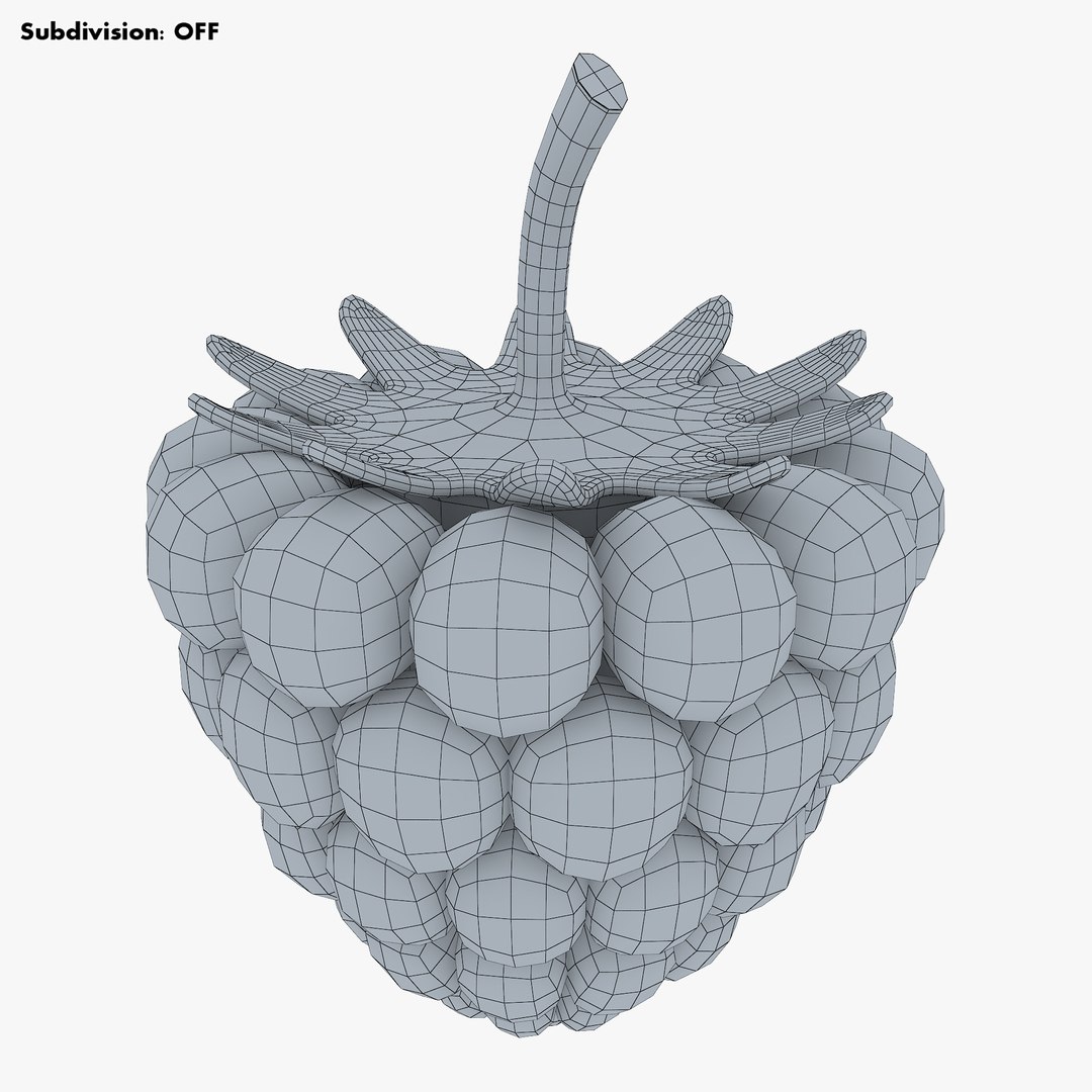 3D Cartoon Raspberry V 2 - TurboSquid 1617437