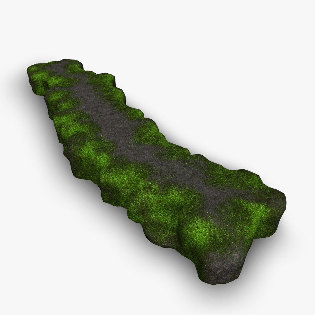 3D Model Rock Walkway 2 - Moss 2 - TurboSquid 2080478