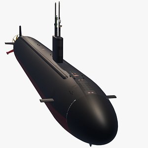 3D Los Angeles Class Submarine Flight III model