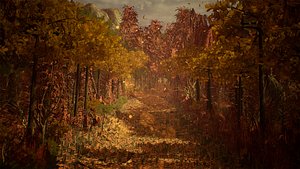 3D Deciduous Trees  200 Assets model