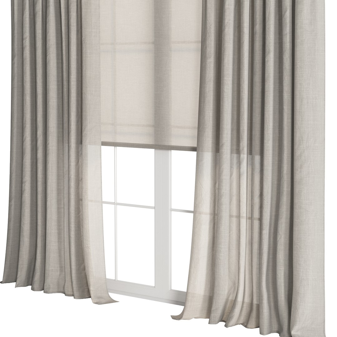 Linen Curtain with Roller Blind set 03 3D model https://p.turbosquid.com/ts-thumb/6e/JzYH3K/57/preview03/jpg/1739967479/1920x1080/fit_q87/4cd5f03445183066d39b9d0b410ff1560011a47e/preview03.jpg